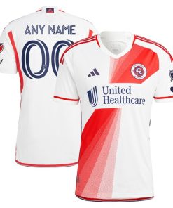 New England Revolution adidas 2024 Defiance Authentic Custom Jersey - White