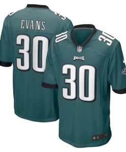 Justin Evans Philadelphia Eagles Nike Game Player Jersey - Midnight Green