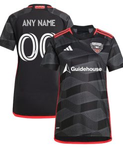 D.C. United adidas Women's 2024 The Icon Kit Replica Custom Jersey?¨C Black