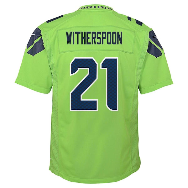 Devon Witherspoon Seattle Seahawks Nike Youth Alternate Player Game Jersey - Neon Green - Image 4
