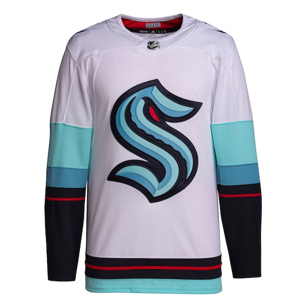 Seattle Kraken adidas Away Primegreen Authentic Jersey - White - Image 2