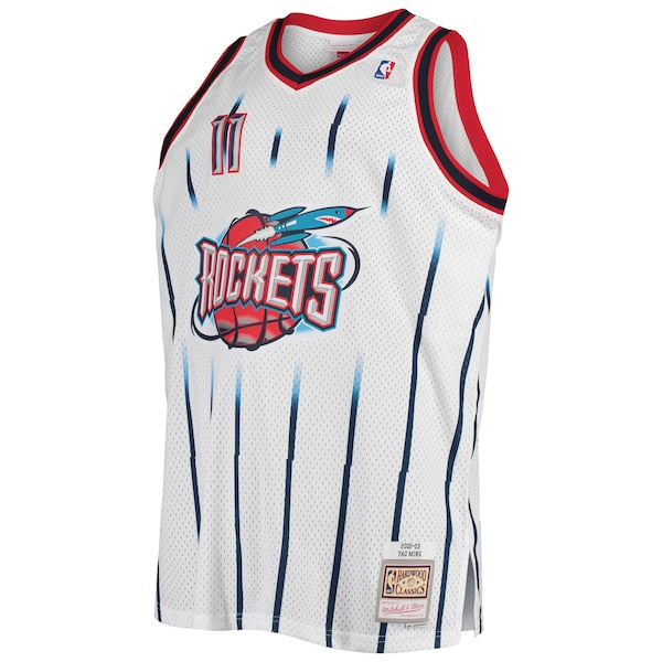 Yao Ming Houston Rockets 2002/03 Big & Tall Hardwood Classics Swingman Jersey - White - Image 2