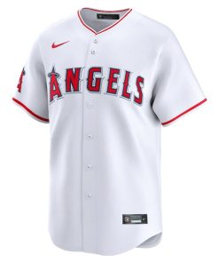 Alternative view of Los Angeles Angels Nike Home Limited Jersey - White
