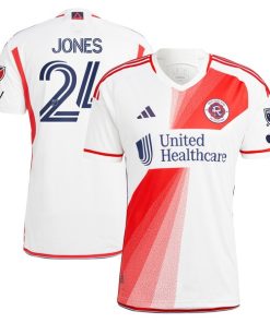DeJuan Jones New England Revolution adidas 2024 Defiance Authentic Jersey - White