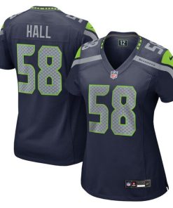 Derick Hall Seattle Seahawks Nike Women's Team Game Jersey -  College Navy/Navy