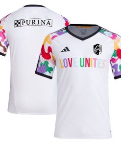 St. Louis City SC adidas 2024 Pride Pre-Match Top - White
