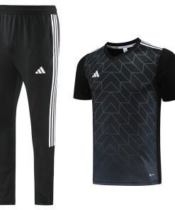 Adidas Short Sleeve Training Jersey Set - AD05- Black
