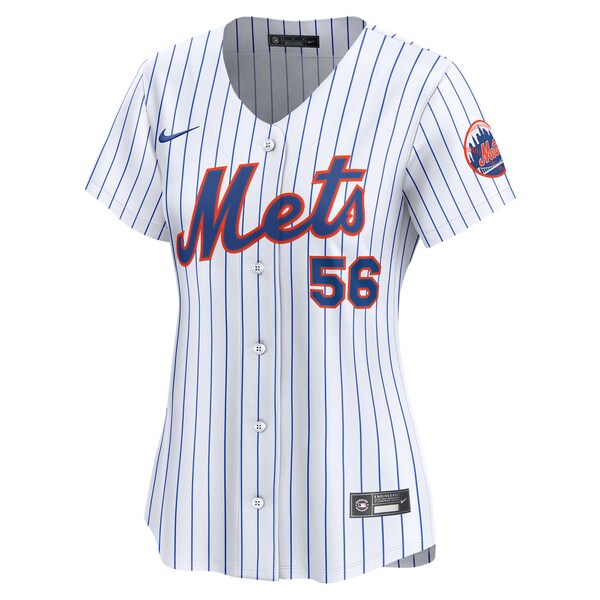 Ryan Helsley New York Mets Nike Women's Home Limited Player Jersey - White - Image 2