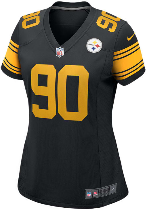 T.J. Watt Pittsburgh Steelers Nike Women's Game Limited Jersey - Black