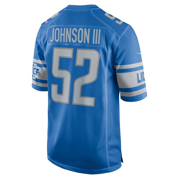 Raymond Johnson III Detroit Lions Nike Team Game Jersey - Blue - Image 3