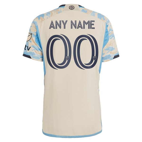 Philadelphia Union adidas 2024 For Philly Authentic Custom Jersey - Tan - Image 3