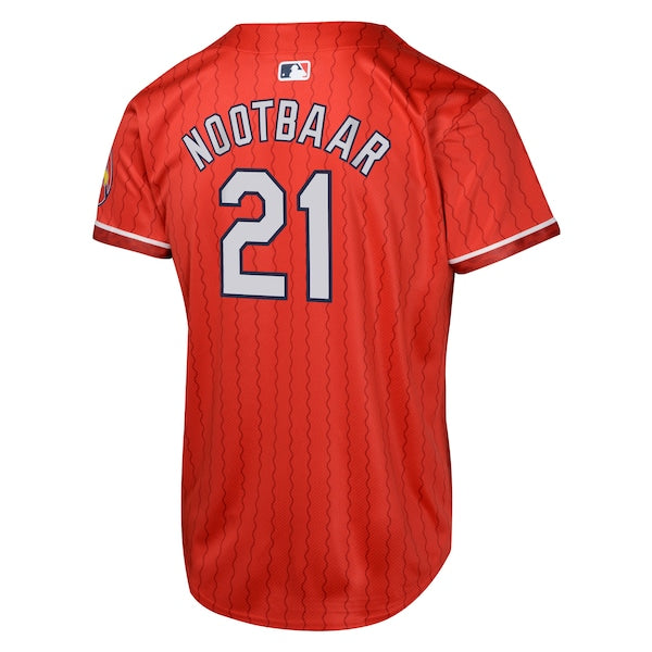 Lars Nootbaar St. Louis Cardinals Nike Youth 2024 City Connect Limited Player Jersey - Red - Image 3