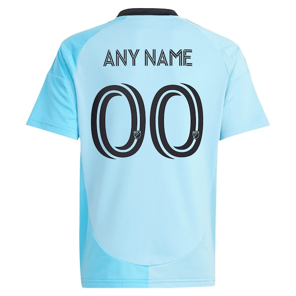 Minnesota United FC adidas Youth 2025 CONVERGENCE Replica Custom Jersey - Blue - Image 3