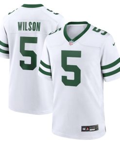 Garrett Wilson New York Jets Nike Game Jersey - Legacy White/Black/Green