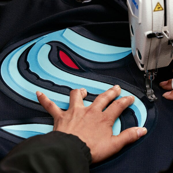 Seattle Kraken Home Authentic Pro Jersey - Deep Sea Blue - Image 4