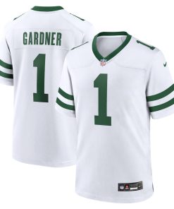 Ahmad Sauce Gardner New York Jets Nike Legacy Player Game Jersey - White