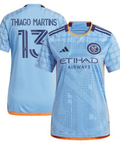 Thiago Martins New York City FC adidas Women's 2024 The Interboro Kit Replica Player Jersey - Light Blue