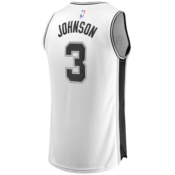 Keldon Johnson San Antonio Spurs Fast Break Association Jersey - White - Image 3