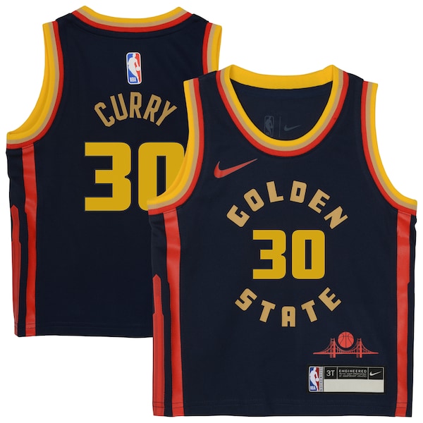 Stephen Curry Golden State Warriors Nike Preschool 2024/25 Swingman Player Jersey - City Edition - Navy