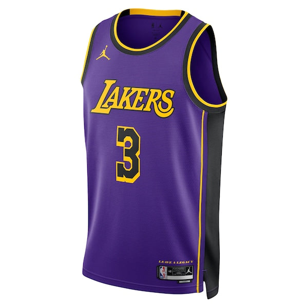 Anthony Davis Los Angeles Lakers Jordan Brand Unisex Swingman Jersey - Statement Edition - Purple - Image 2