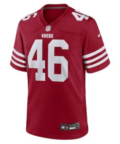 Alternative view of Jon Weeks San Francisco 49ers Nike Team Game Jersey -  Scarlet
