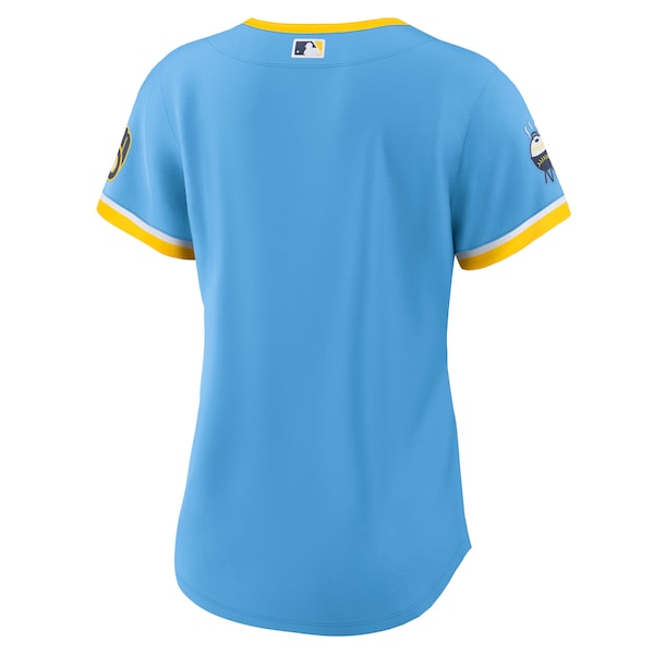 Milwaukee Brewers Nike Women's 2022 City Connect Replica Team Jersey - Powder Blue - Image 3