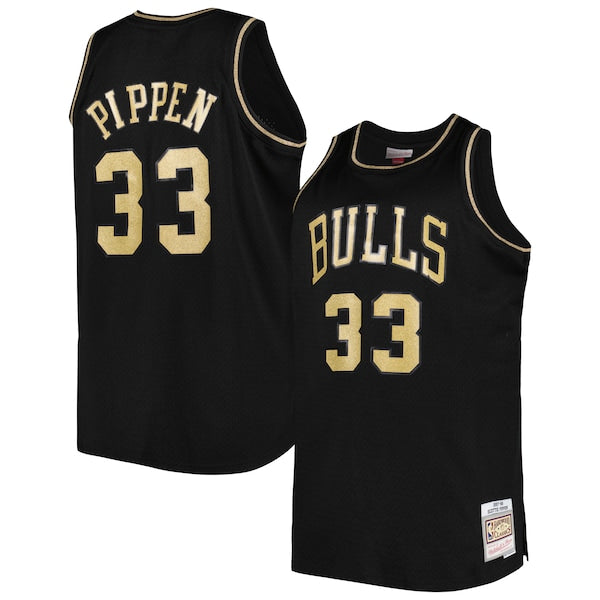 Scottie Pippen Chicago Bulls Big & Tall Hardwood Classics 1997/98 Swingman Jersey - Black