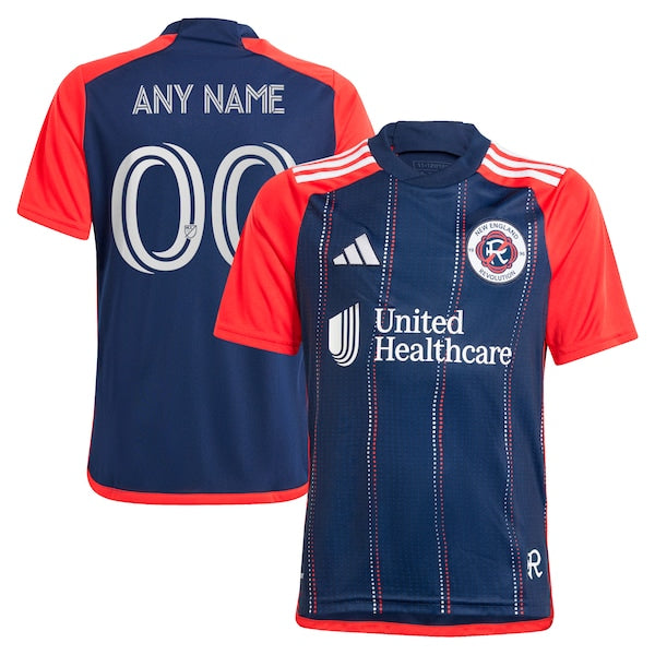 New England Revolution adidas Youth 2024 Boston Tea Party Replica Custom Jersey?ยจC Navy