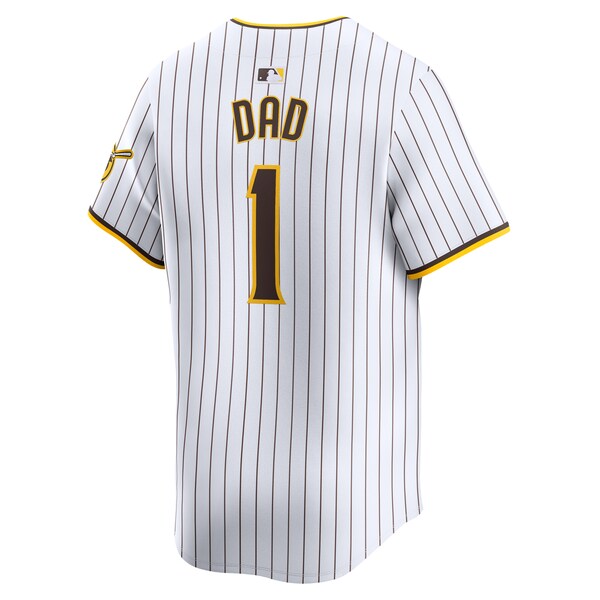 San Diego Padres Nike #1 Dad Home Limited Jersey - White - Image 3