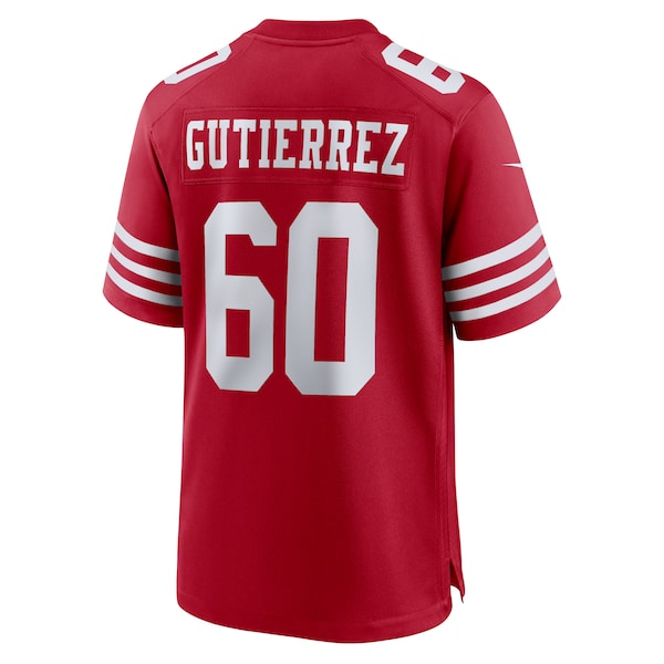 Sebastian Gutierrez San Francisco 49ers Nike Team Game Jersey - Scarlet - Image 3