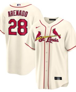 Nolan Arenado St. Louis Cardinals Nike Alternate Official Replica Player Jersey - Cream/Light Blue/Red/White