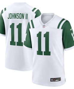 Jermaine Johnson II New York Jets Nike Classic Alternate Game Jersey - White