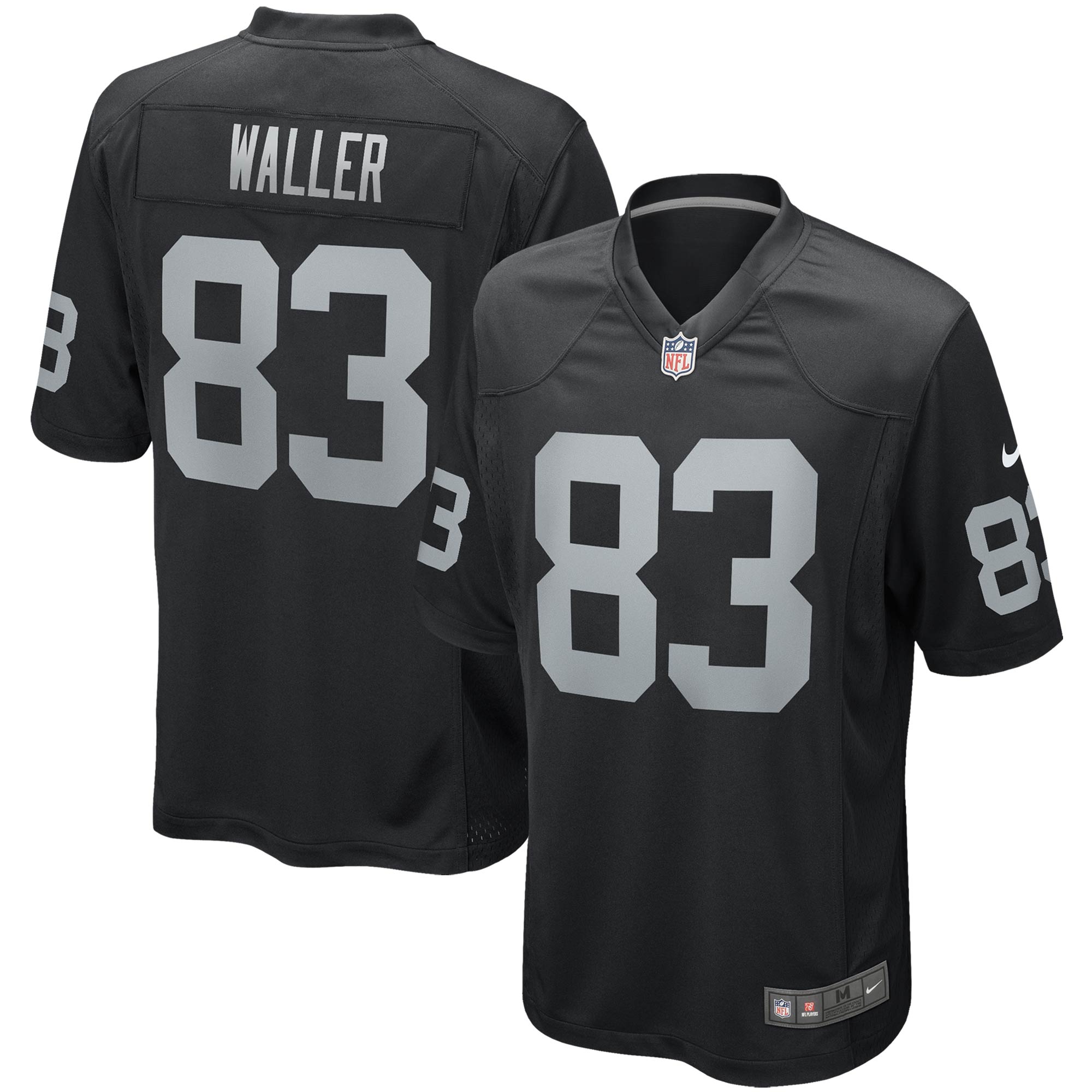 Darren Waller Las Vegas Raiders Nike Game Jersey - White/Black - Image 6
