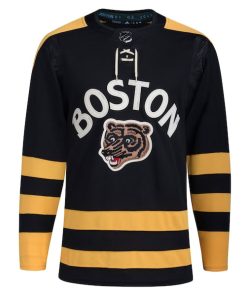 Alternative view of Boston Bruins adidas 2023 Winter Classic Blank Jersey - Black