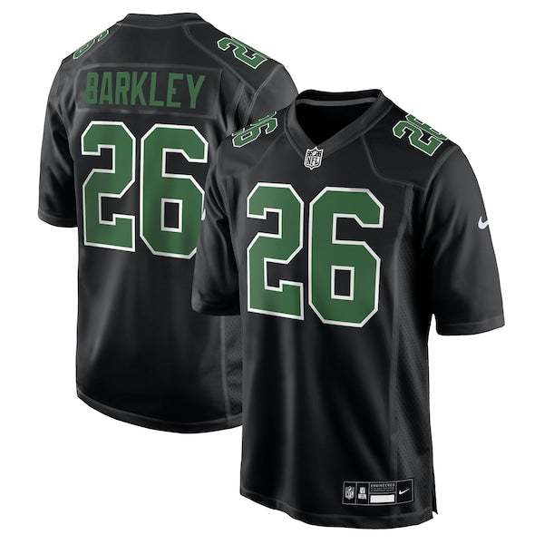 Saquon Barkley Philadelphia Eagles Nike Fashion Game Jersey - Carbon Black/Kelly Green