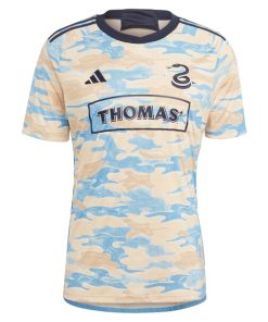Alternative view of Jakob Glesnes Philadelphia Union adidas 2024 For Philly Replica Jersey - Tan