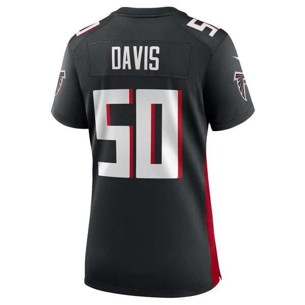 Tae Davis Atlanta Falcons Nike Women's Team Game Jersey - Black - Image 3