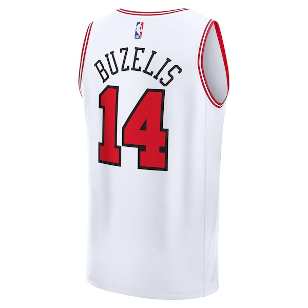 Matas Buzelis Chicago Bulls Fast Break Replica Player Jersey - Association Edition - White - Image 3