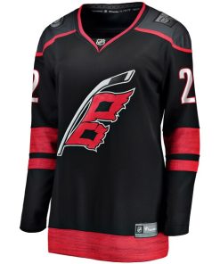 Alternative view of Logan Stankoven Carolina Hurricanes  Women's Home Breakaway Player Jersey - Black