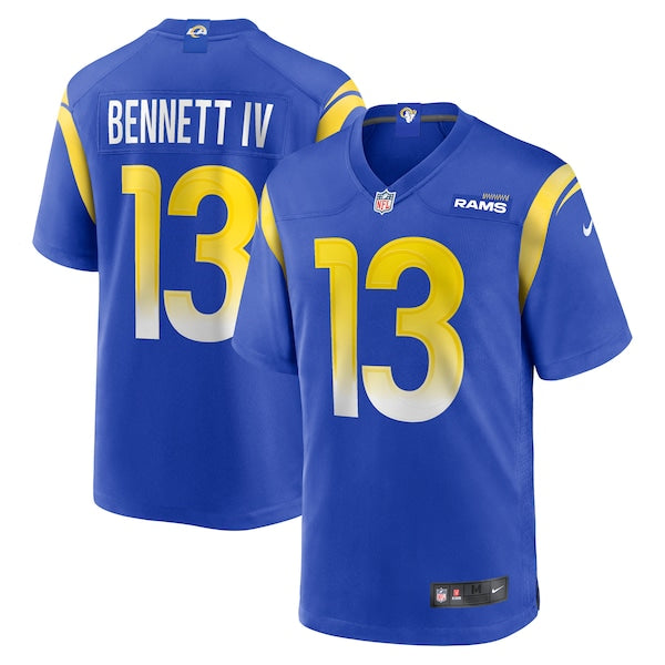 Stetson Bennett Los Angeles Rams Nike Team Game Jersey - Royal/White - Image 2