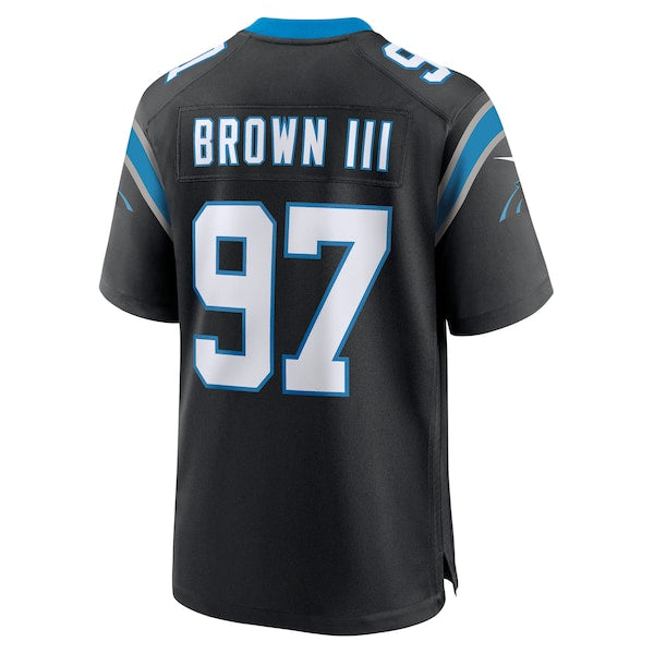Bobby Brown III Carolina Panthers Nike Team Game Jersey - Black - Image 3