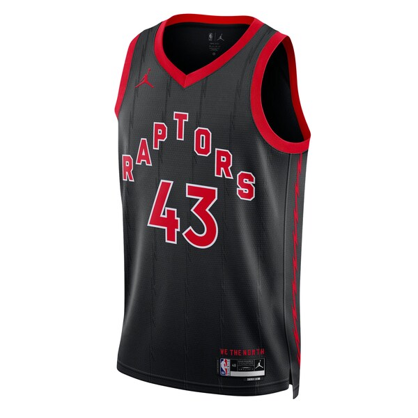 Pascal Siakam Toronto Raptors Jordan Brand Unisex Swingman Jersey - Statement Edition - Black - Image 2