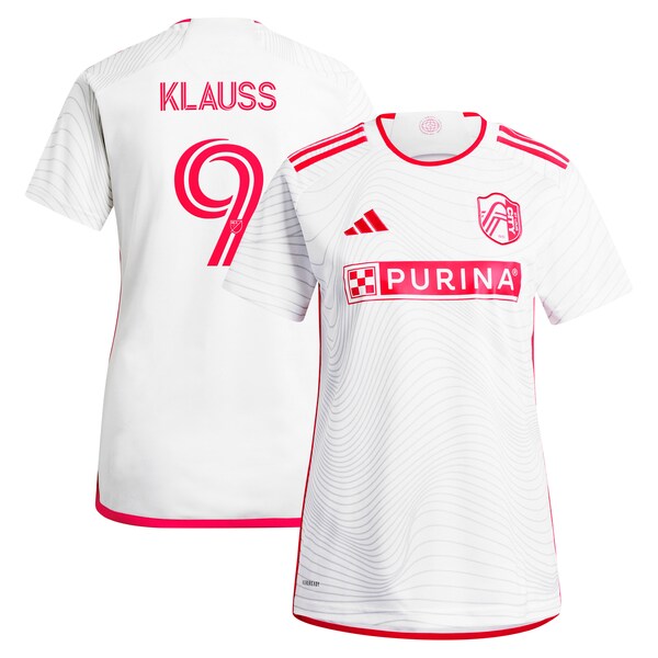 Jo?o Klauss St. Louis City SC adidas Women's 2024 The Confluence Kit Replica Player Jersey - White