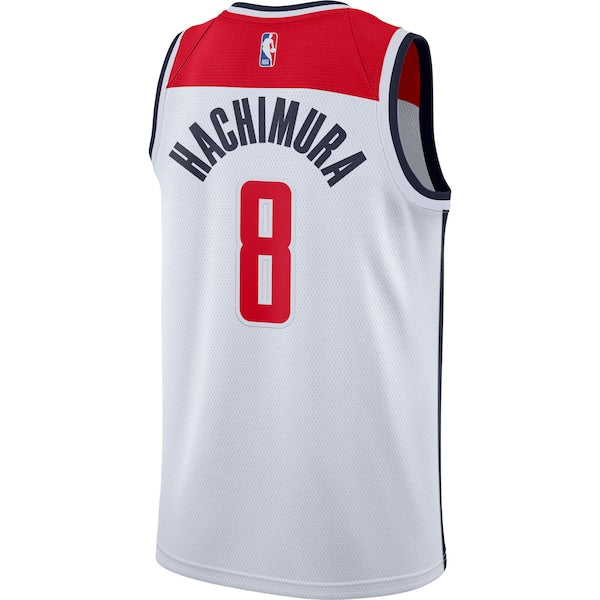 Rui Hachimura Washington Wizards Nike 2020/21 Swingman Jersey - White - Association Edition - Image 3
