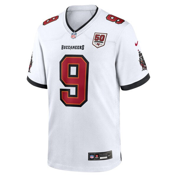 Emeka Egbuka Tampa Bay Buccaneers Nike White Game Jersey - White/Red/Creamsicle - Image 3