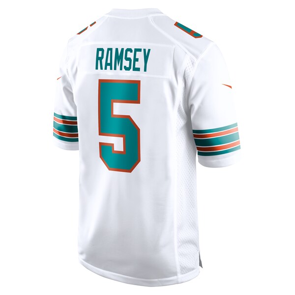 Jalen Ramsey Miami Dolphins Nike Alternate Game Jersey - White/Aqua - Image 4