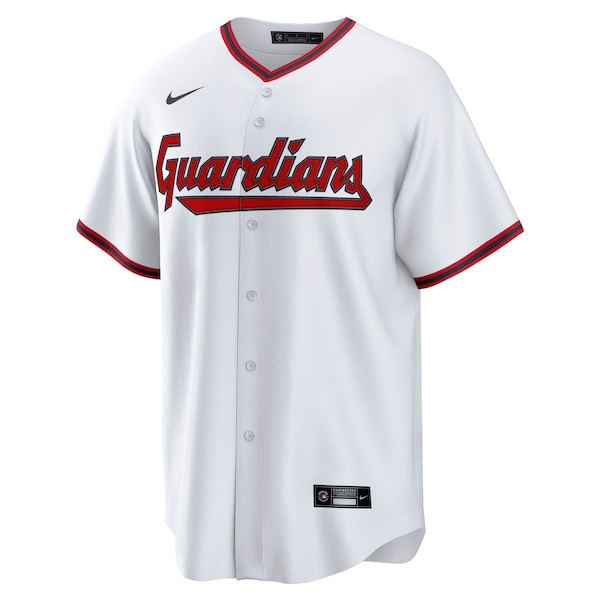 Cleveland Guardians Nike Home Home Blank Replica Jersey - White - Image 3
