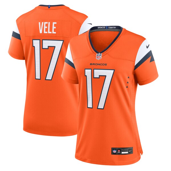 Devaughn Vele Denver Broncos Nike Women's Team Game Jersey - Orange - Image 2