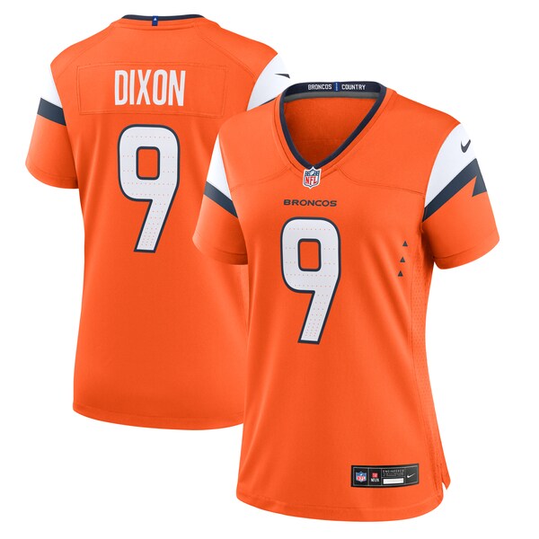 Riley Dixon Denver Broncos Nike Women's Team Game Jersey - Orange