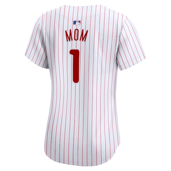 Philadelphia Phillies Nike Women's #1 Mom Home Limited Jersey - White - Image 3